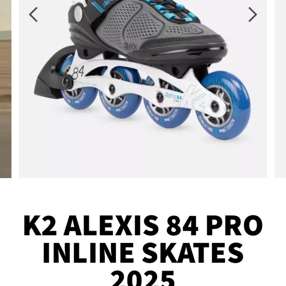 K2 Alexis 84 Pro Women's Inline Skates - Black and Blue (Size 5 women’s) - Picture 5 of 5